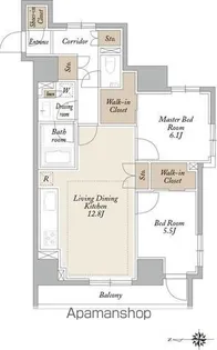KDXレジデンス三鷹【8階】の間取り