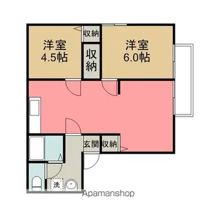 フェアステージビッグホリデー【102号室】の間取り