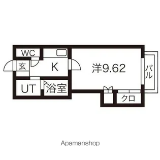エクセルシオールB【1階】の間取り