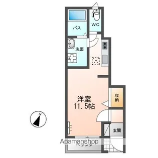 ヴァンヴェール(VENT VERT)【1階】の間取り
