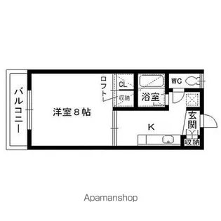 ジュンヌ【205号室】の間取り