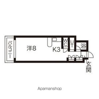 プリムラK2【403号室】の間取り
