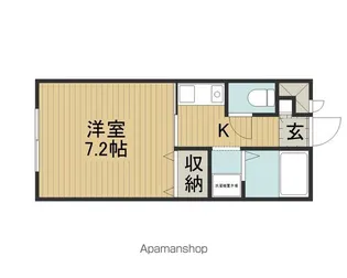 ヒルサイド二葉【A103号室】の間取り