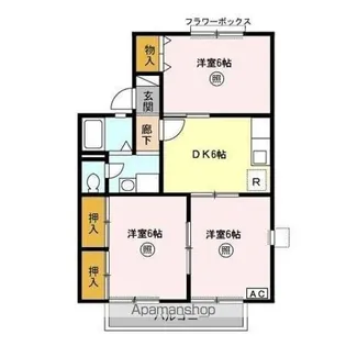 エクレール五井西 AB【1階】の間取り