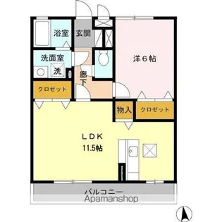 メゾン グランドゥール【1階】の間取り