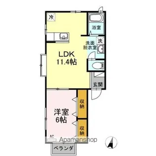 モイドーム松海が丘【1階】の間取り