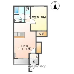 アラモード ガーデン【1階】の間取り