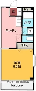 コーポサンリバーサイド【3階】の間取り