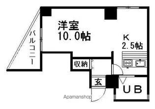 アビタシオン菊水【405号室】の間取り