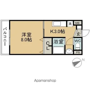 ラ・ロッシュ【1階】の間取り