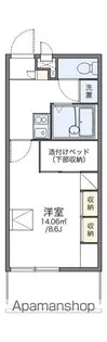 レオパレスコンフォール石橋A【1階】の間取り