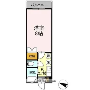 ラフォーレ東勝山【1階】の間取り