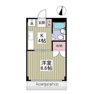 クーノス北坂戸【1階】の間取り