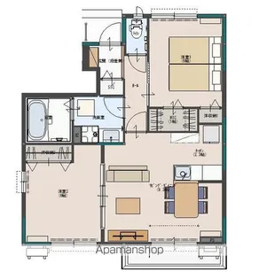 ボナールAB【1階】の間取り