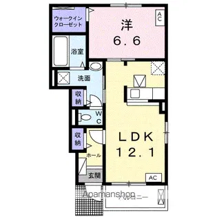 ラ・ヴェール【1階】の間取り