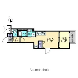 月光江波東四番館【3階】の間取り