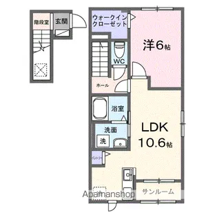 ルークス【2階】の間取り