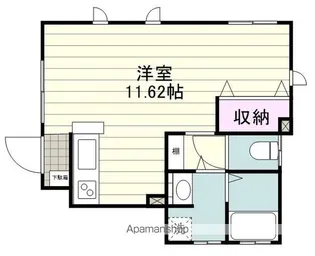 プラータ天神南【101号室】の間取り