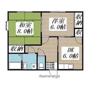 茨城県神栖市太田【アパート】の間取り