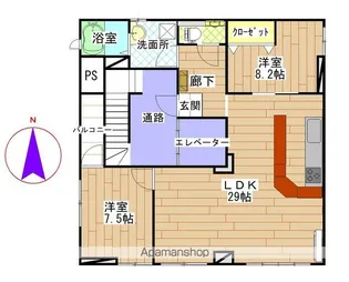 ALPマンション【201号室】の間取り