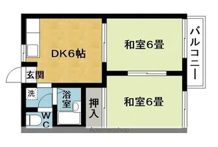 ハイツ三田【2階】の間取り