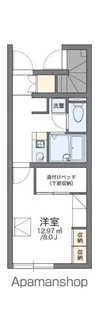 レオパレスタウンコートK【1階】の間取り