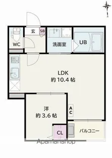 JACK KAMIYAMA Ⅰ【1階】の間取り