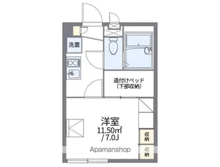 レオパレスZORO【2階】の間取り