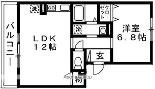 サキクサノ郷Ⅲ【1階】の間取り