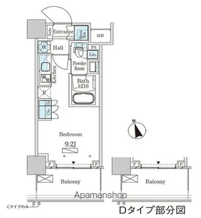 パークアクシス大塚ステーションゲートタワー【19階】の間取り