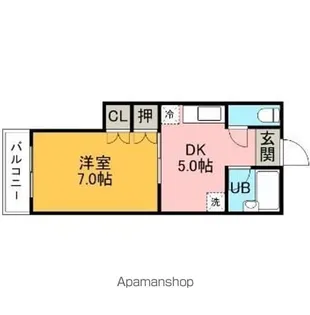 レジデンス山崎【1階】の間取り