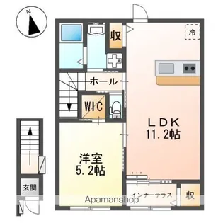 M’SⅢ【2階】の間取り