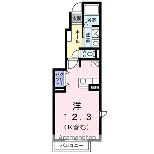 ファミールケイ D【1階】の間取り