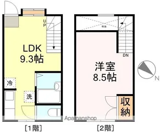 カナディアンハウス川平【1号室】の間取り