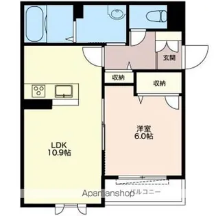 ラ・ルーチェ【101号室】の間取り