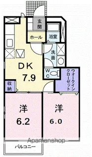 レジデンス 24 A棟【1階】の間取り