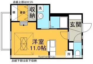東庵花蔵【ノ弐号室】の間取り