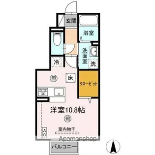 マウントハイツ はちまん【1階】の間取り