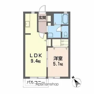 シャーメゾン・ソレーユ【2階】の間取り