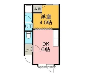ラポール恵み野【105号室】の間取り