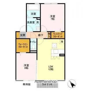 サニーハウス B棟【1階】の間取り