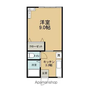コーポアルペン【205号室】の間取り