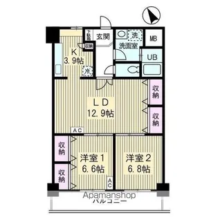 東京都新宿区西早稲田3丁目【マンション】の間取り