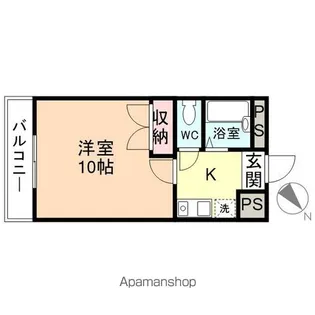 アンサンブル山室【202号室】の間取り