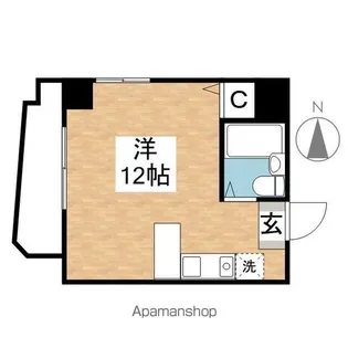 パールナッツ【2A号室】の間取り
