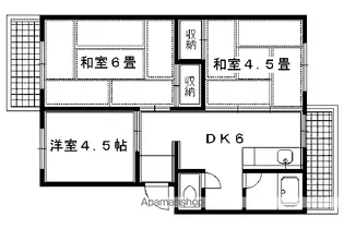 花園マンション【301号室】の間取り