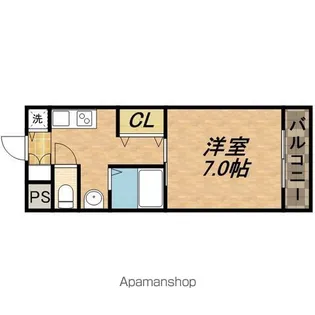 レジデンス大阪城前【3階】の間取り