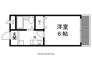 グレース紫竹【206号室】の間取り