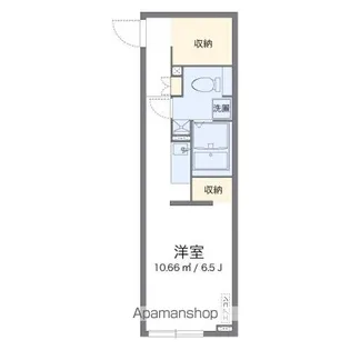 レオパレス先作イースト【201号室】の間取り