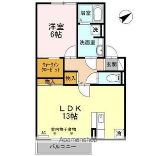 イーストヒルズ高松 F【2階】の間取り